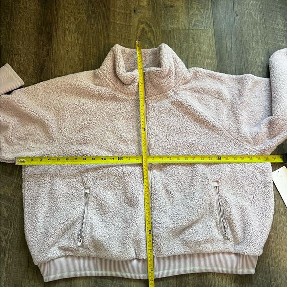 Athleta Womens Tugga Sherpa Jacket Full Zip Cream Fleece 3X NWT - Picture 11 of 13